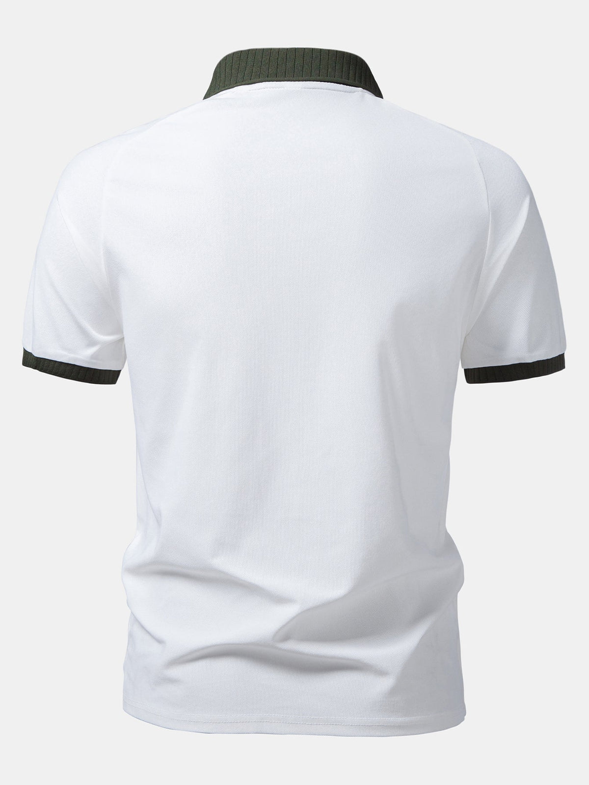 Polo à manches raglan en polyester contrasté Olivier™