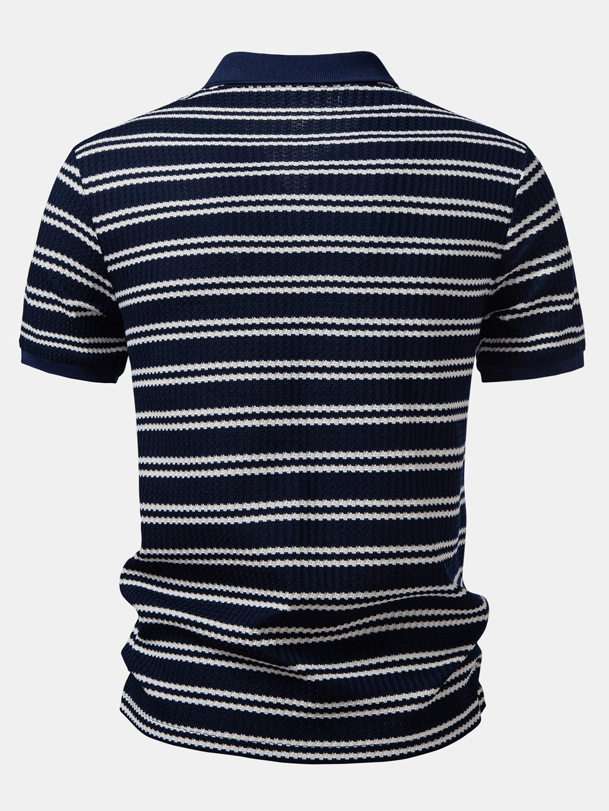 Ensemble polo col Johnny et pantalon slim en tissu gaufré Raynal™