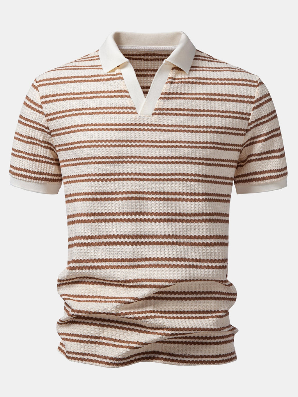 Ensemble polo col Johnny et pantalon slim en tissu gaufré Raynal™