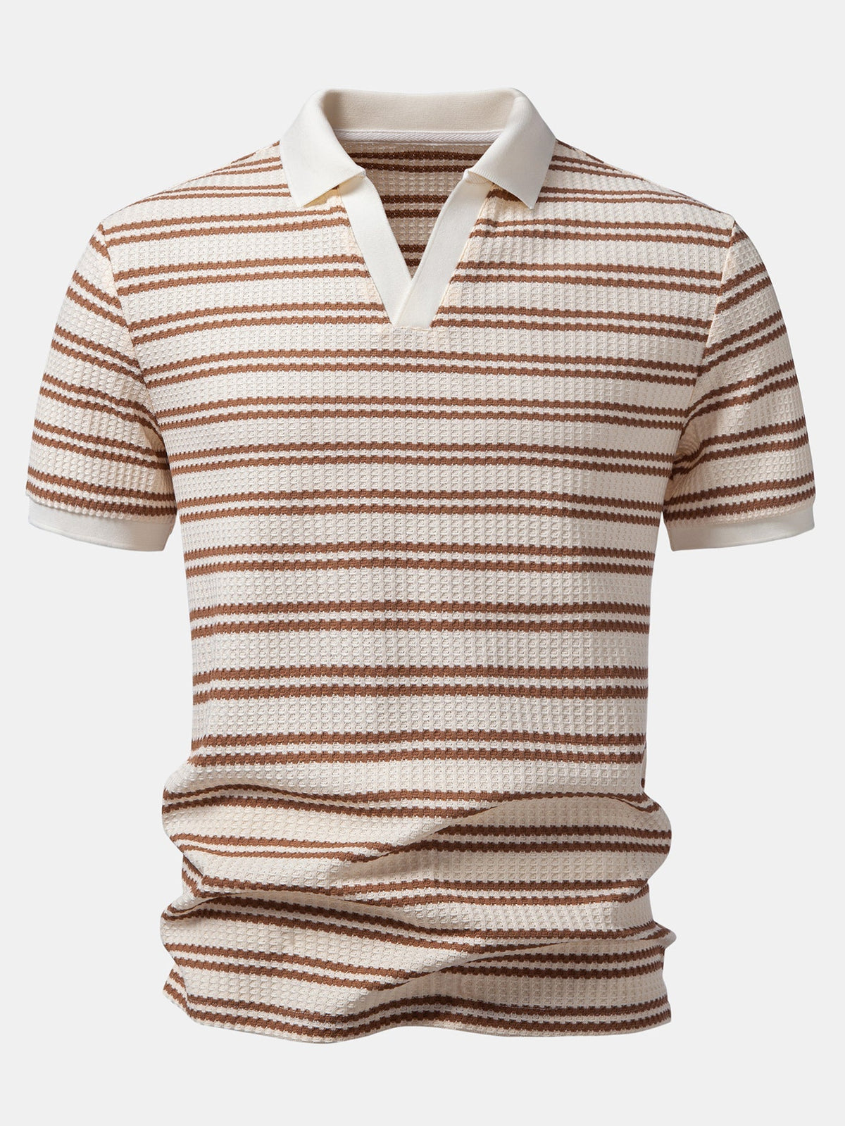 Ensemble polo col Johnny et pantalon slim en tissu gaufré Raynal™
