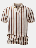 Ensemble polo à col Johnny et pantalon en lin droit™