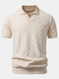 Polo en maille à col en V Damiano™