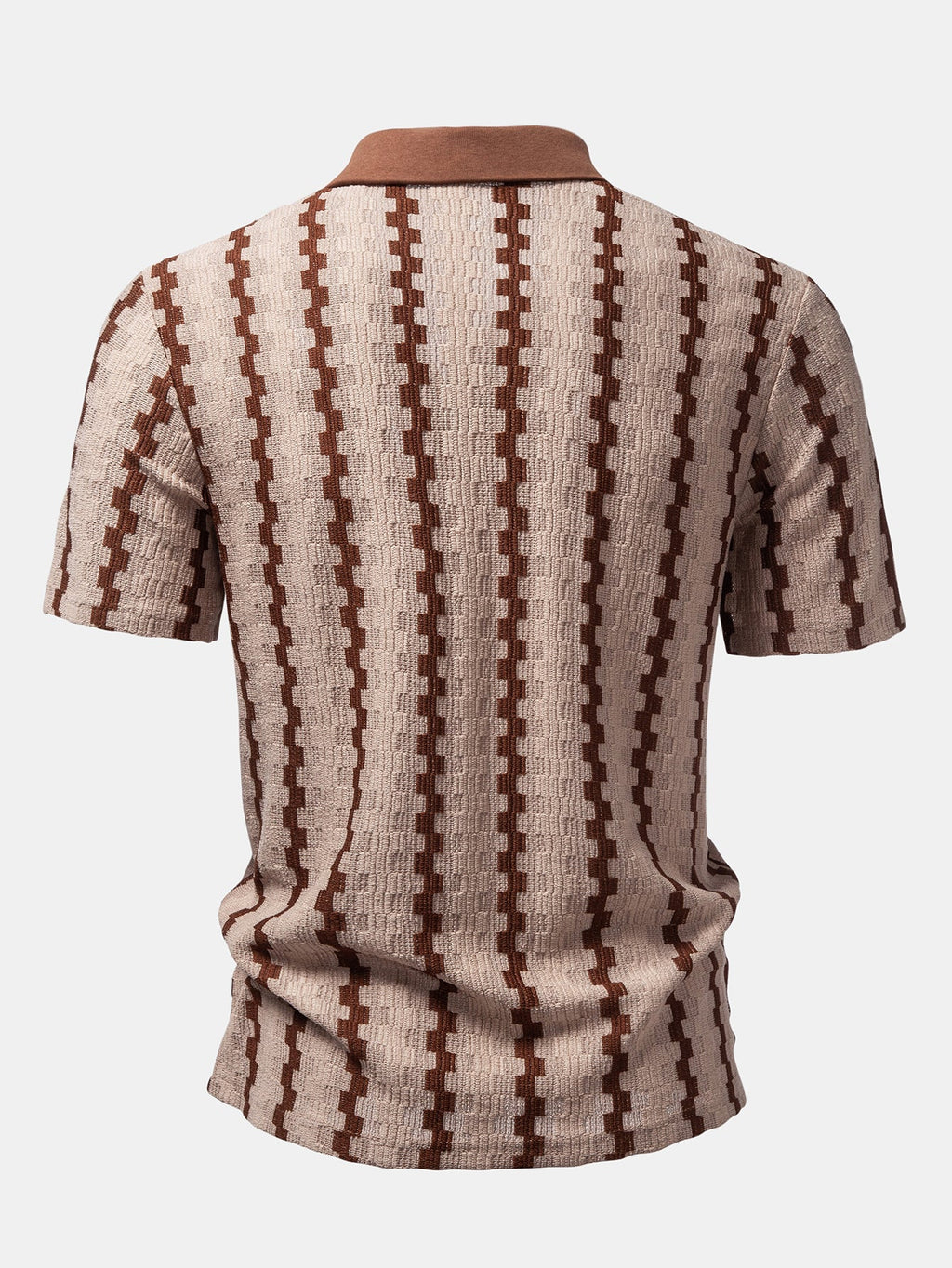 Ensemble chemise jacquard à carreaux et pantalon en lin modèle Été™