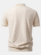 Polo en maille à col en V Damiano™