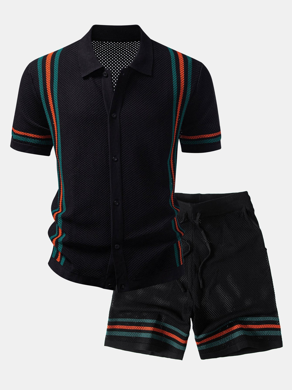 Ensemble chemise à rayures et shorts à cordon Lorenzo™