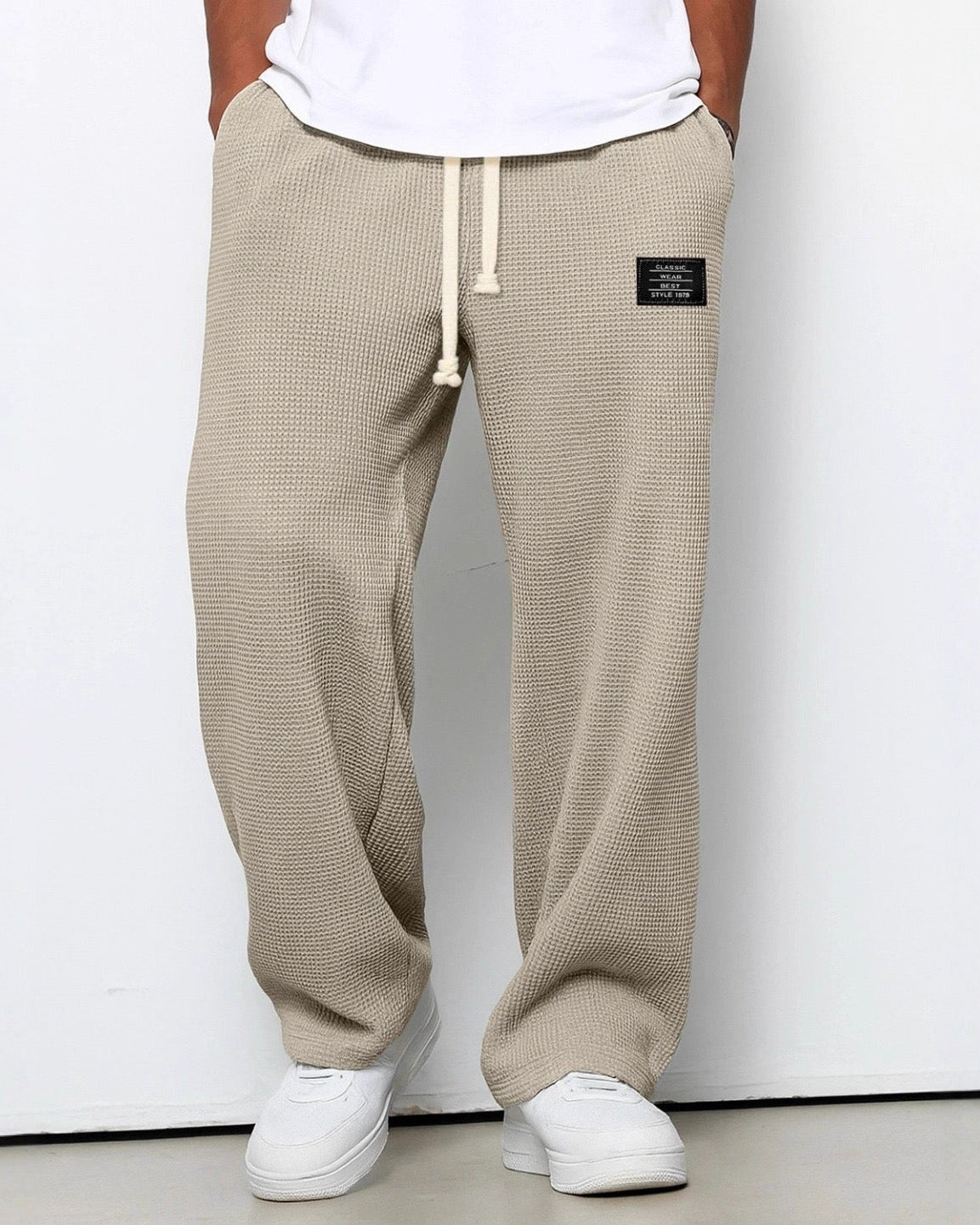 Pantalon décontracté pour hommes avec taille ajustable