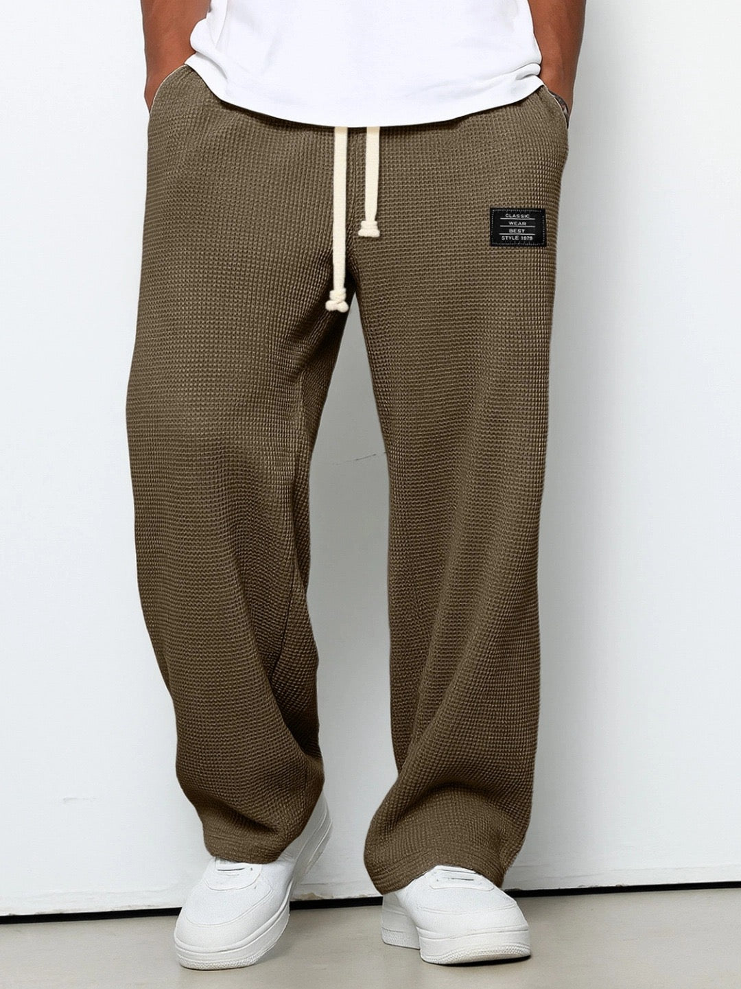 Pantalon décontracté pour hommes avec taille ajustable