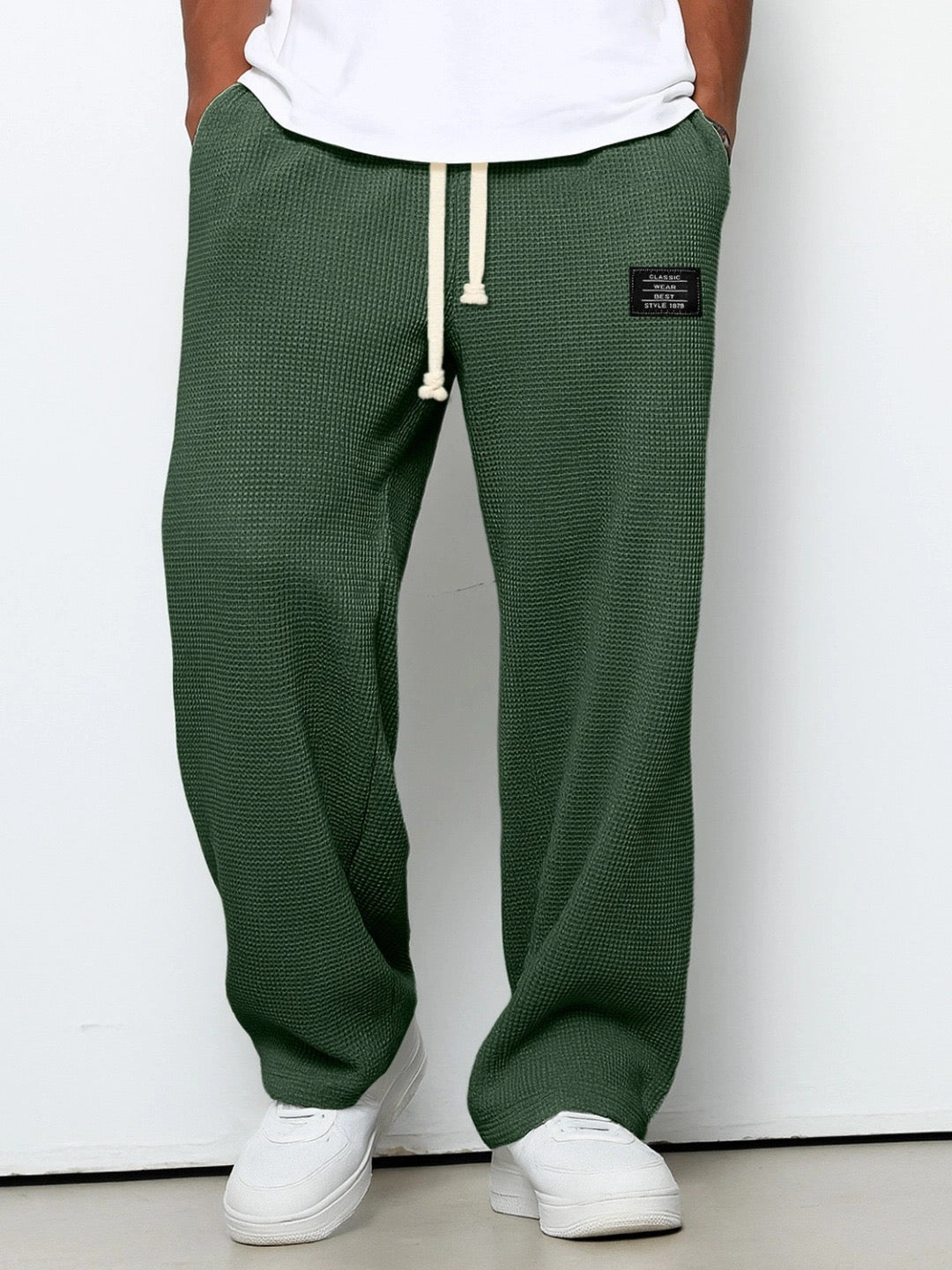 Pantalon décontracté pour hommes avec taille ajustable