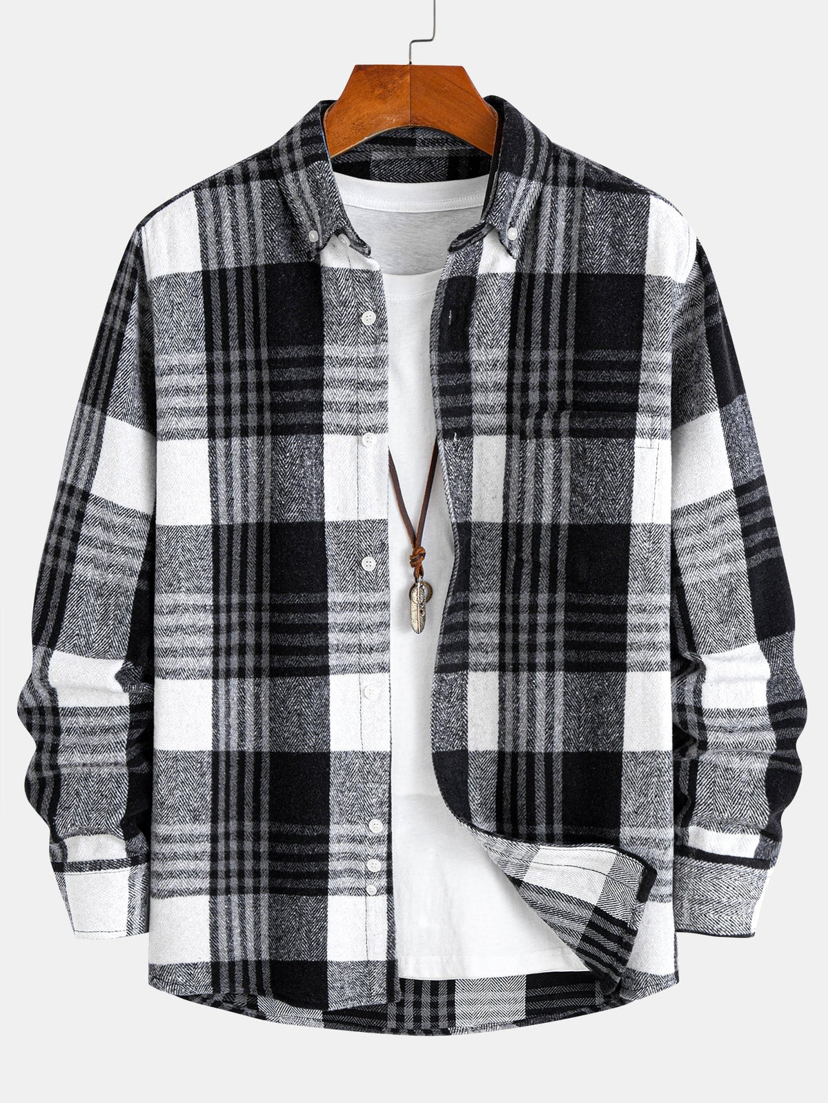 Chemise à carreaux en flanelle Hugo™