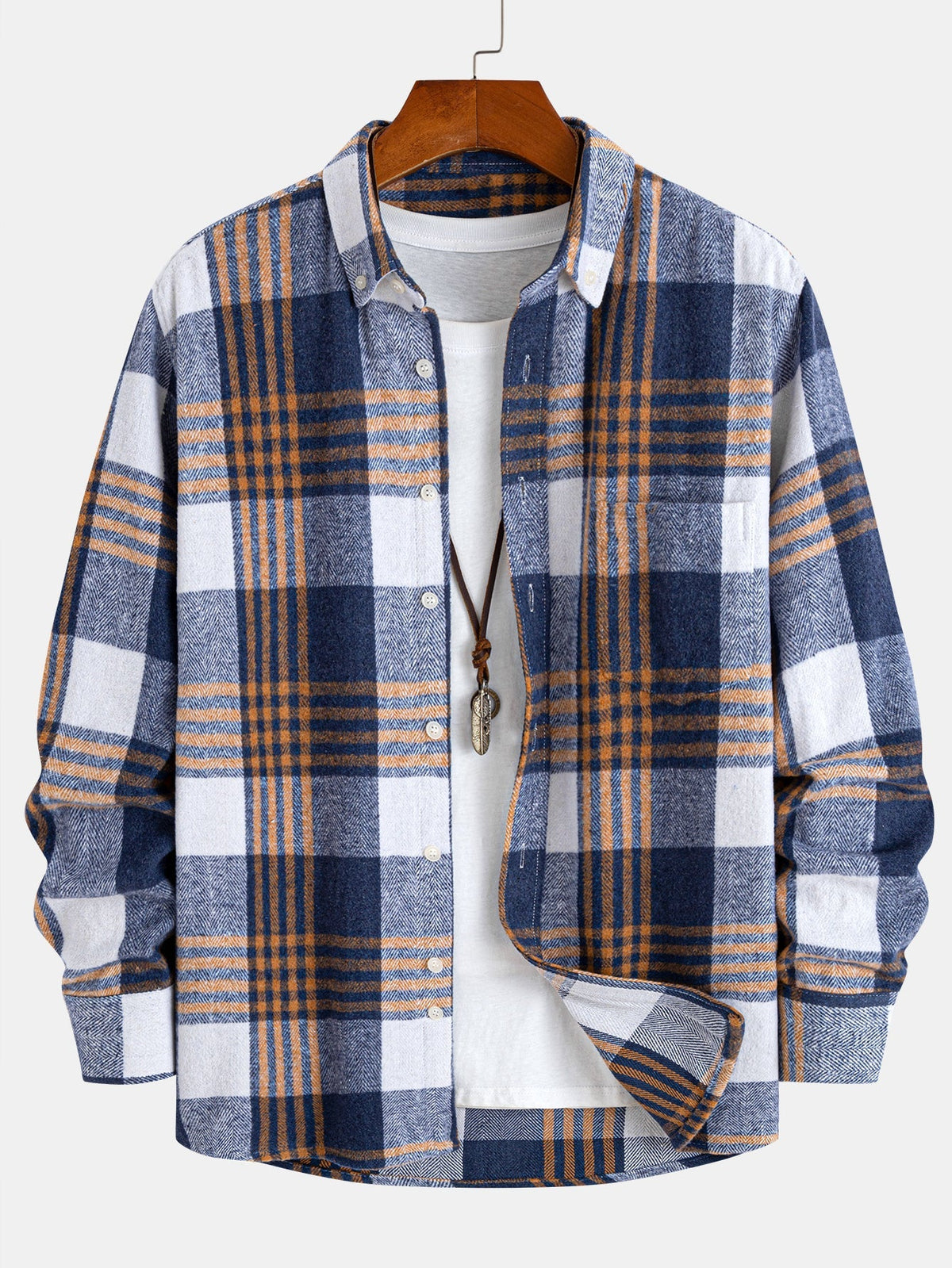 Chemise à carreaux en flanelle Hugo™