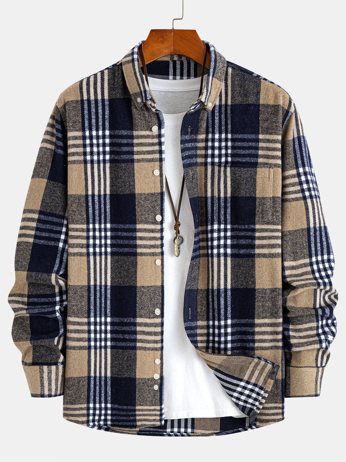 Chemise à carreaux en flanelle Hugo™