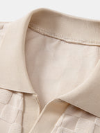 Polo en maille à col en V Damiano™