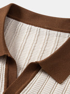 Ensemble polo à col Johnny texturé et pantalon fuselé slim™