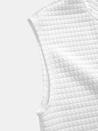 Sweat à capuche sans manches en polyester Zippé™