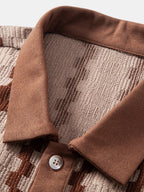 Ensemble chemise jacquard à carreaux et pantalon en lin modèle Été™