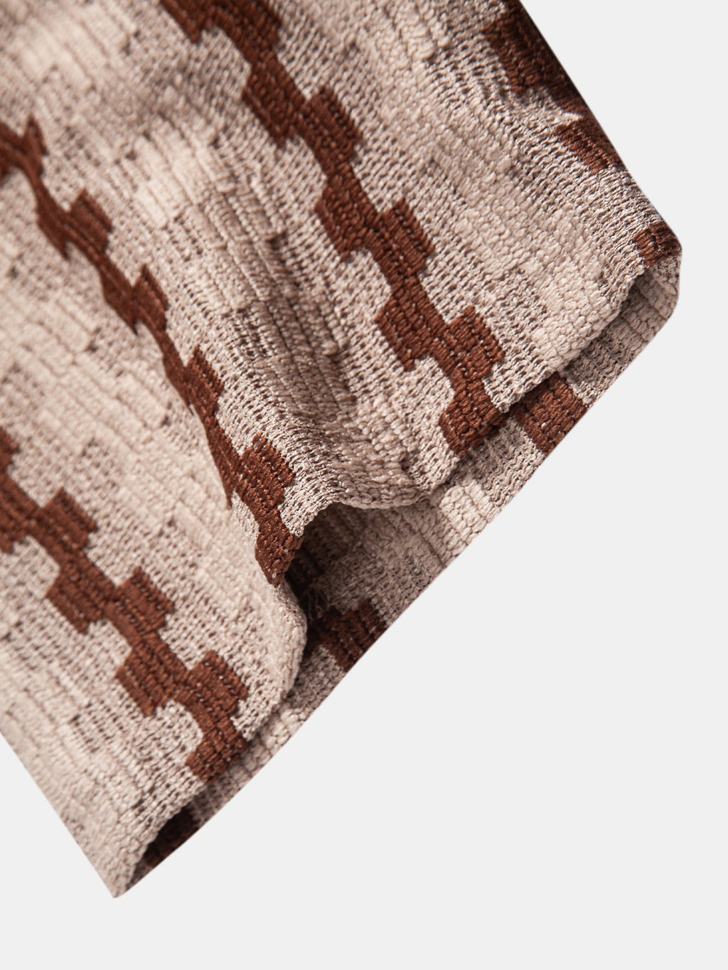 Ensemble chemise jacquard à carreaux et pantalon en lin modèle Été™