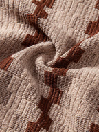 Ensemble chemise jacquard à carreaux et pantalon en lin modèle Été™