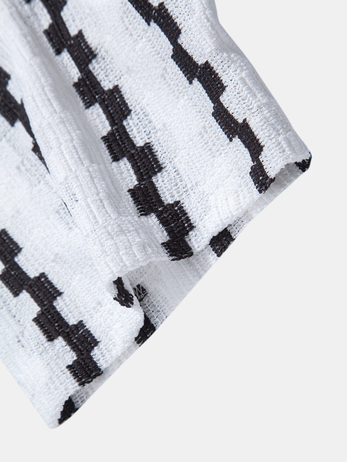 Ensemble chemise jacquard à carreaux et pantalon en lin modèle Été™