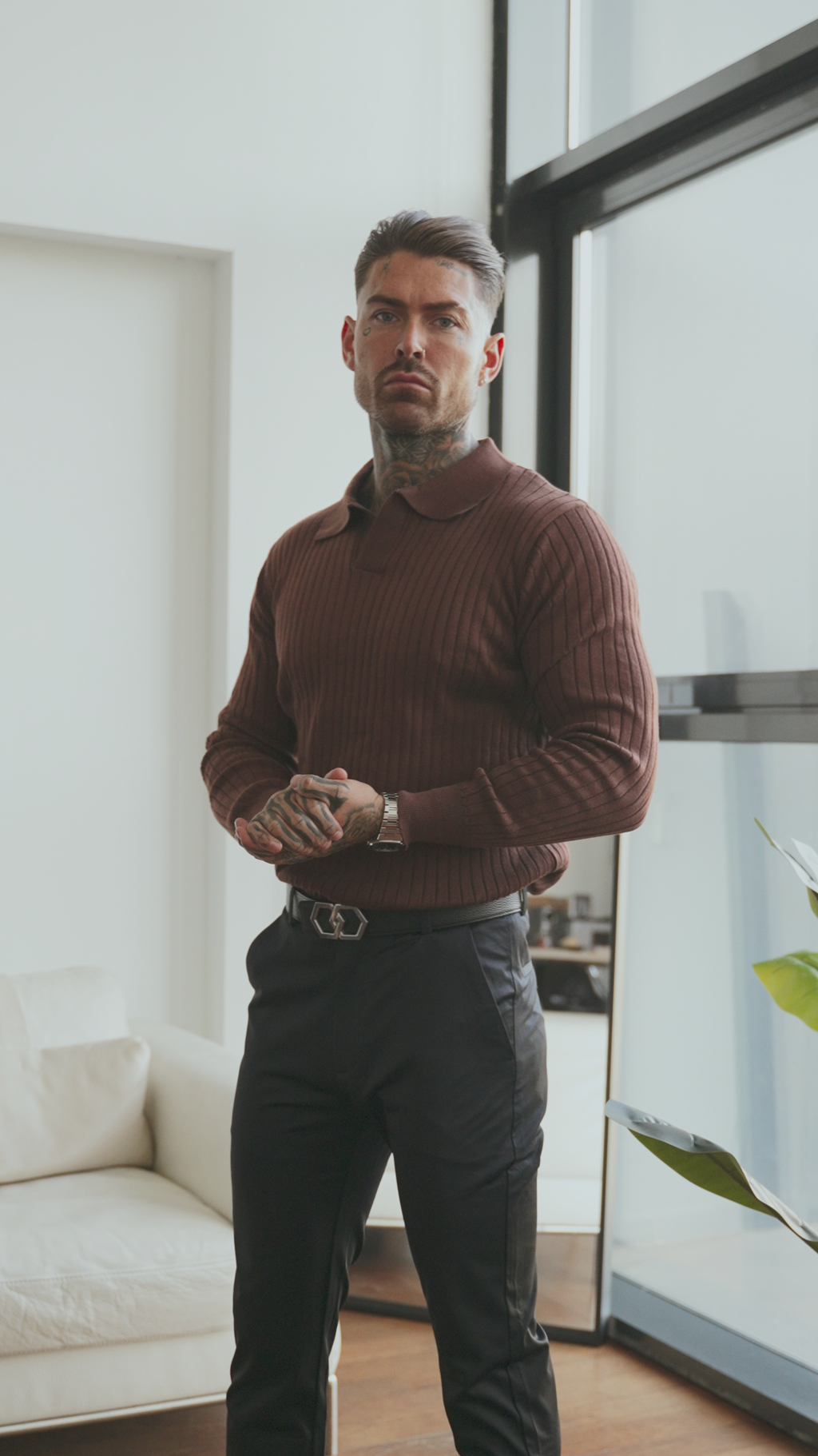 Pull en maille ajusté - Sogno Noir