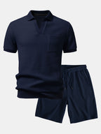 Ensemble polo col Johnny et shorts gaufrés Hugo™