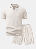 Ensemble polo col Johnny et shorts gaufrés Hugo™