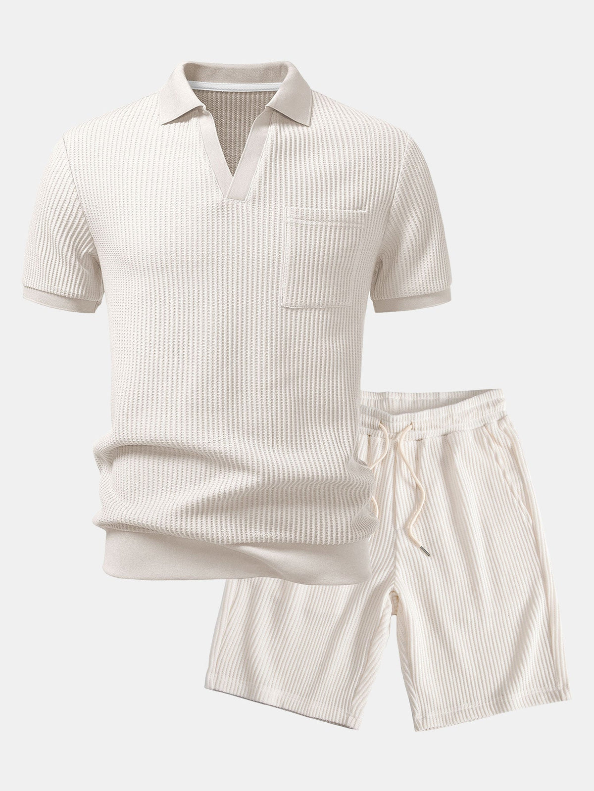 Ensemble polo col Johnny et shorts gaufrés Hugo™