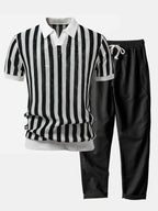 Ensemble polo à col Johnny et pantalon en lin Léonard™