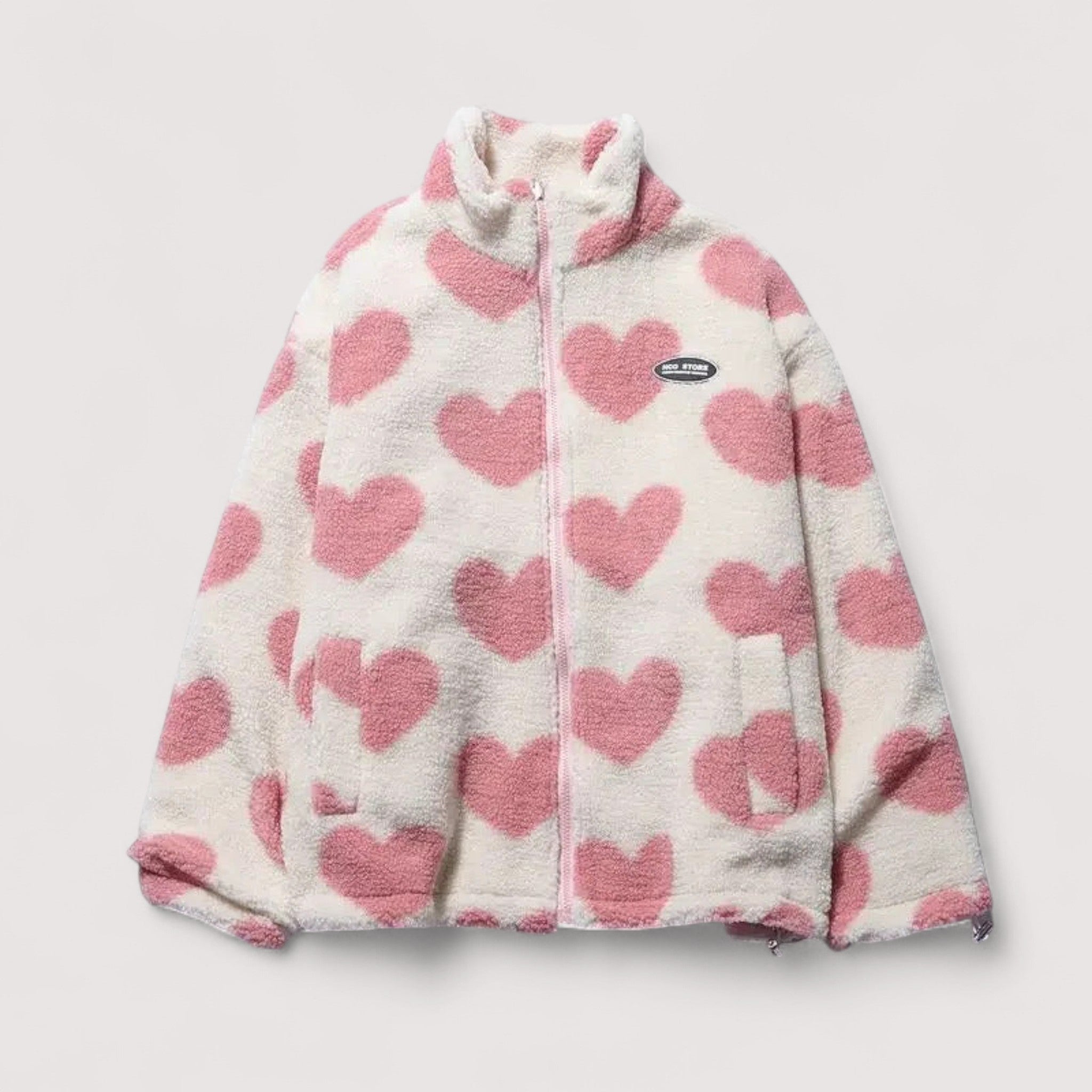 Veste réversible en forme de cœur