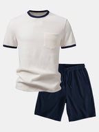 Ensemble T-shirt et Short en tissu gaufré Hugo™