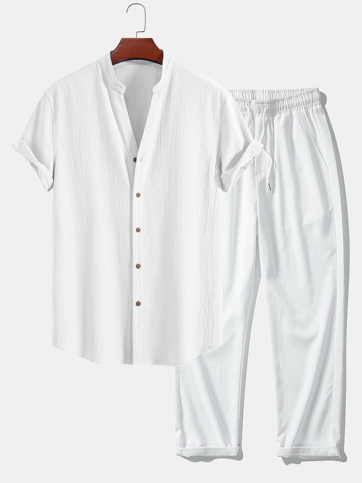 Ensemble chemise et pantalon texturé froissé Lorenzo™