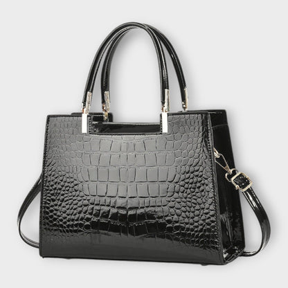 Maison Verdelle - Sac à main en cuir de crocodile brillant