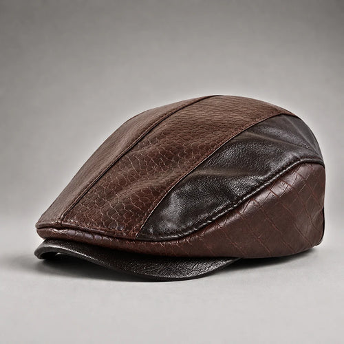 Casquette en cuir PU Matteo™ vue de côté