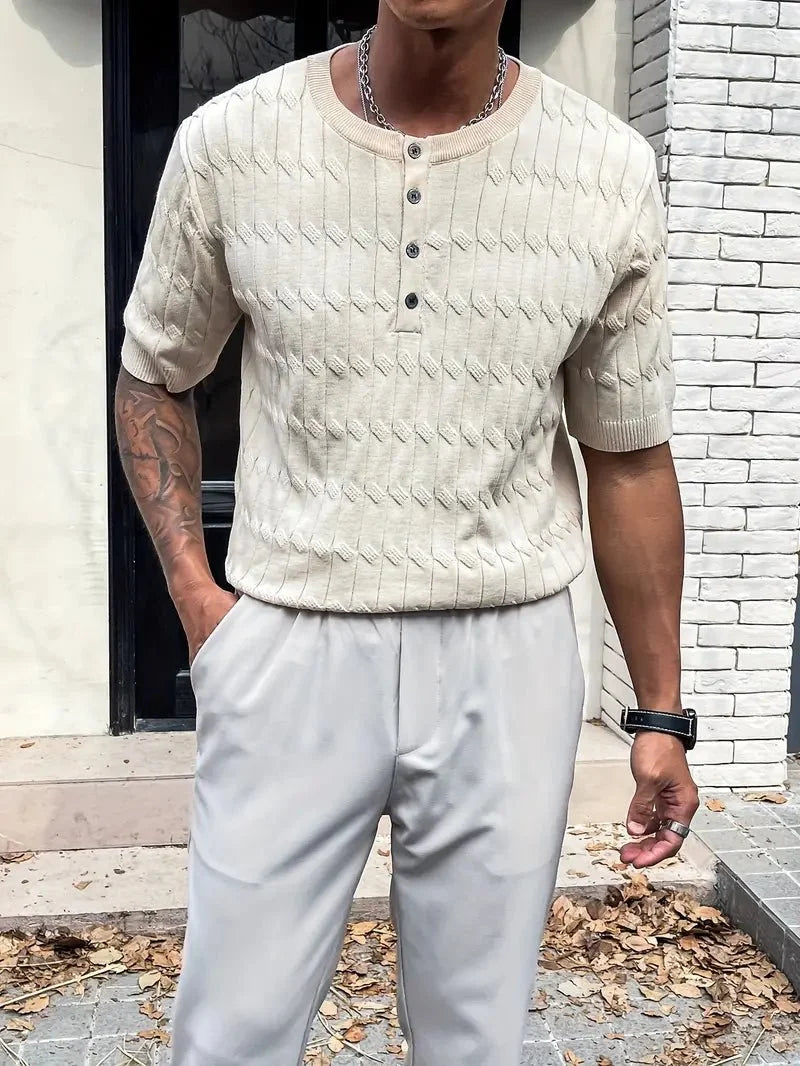 Desiderio : Chemise à patte de boutonnage - MAISON VARELLI