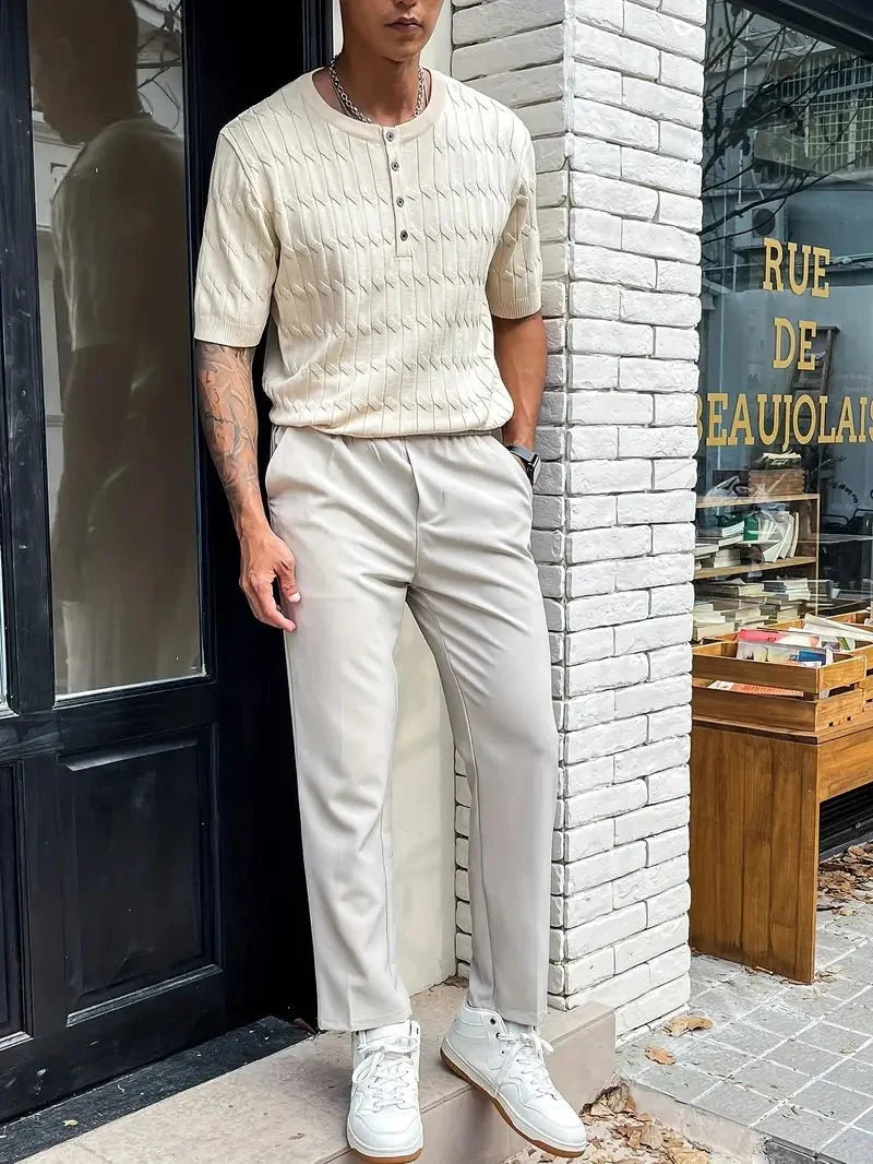Desiderio : Chemise à patte de boutonnage - MAISON VARELLI