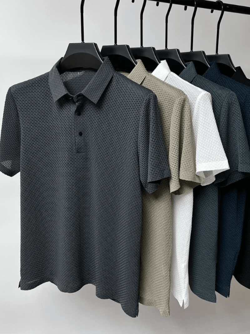 Draco : Polo classique en maille - MAISON VARELLI