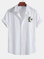 Chemise en coton imprimé palmiers Hawaii™ et short de bain