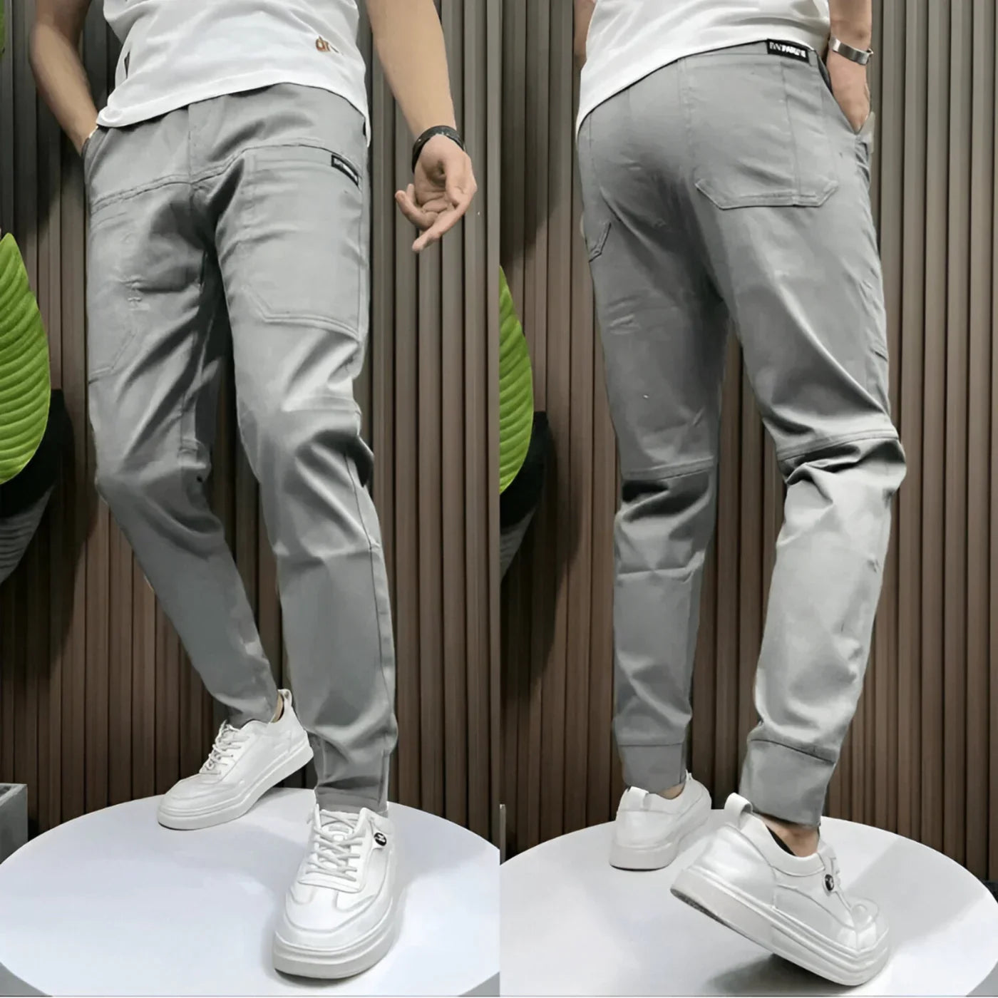 Pantalon cargo stretch pour hommes premium