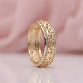 Bague Creuse Brillante Doré