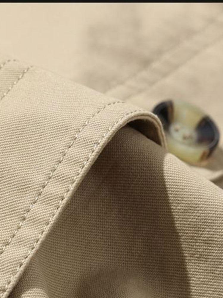Manteau long en chino