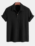 Polo jacquard en polyester et spandex Hugo™