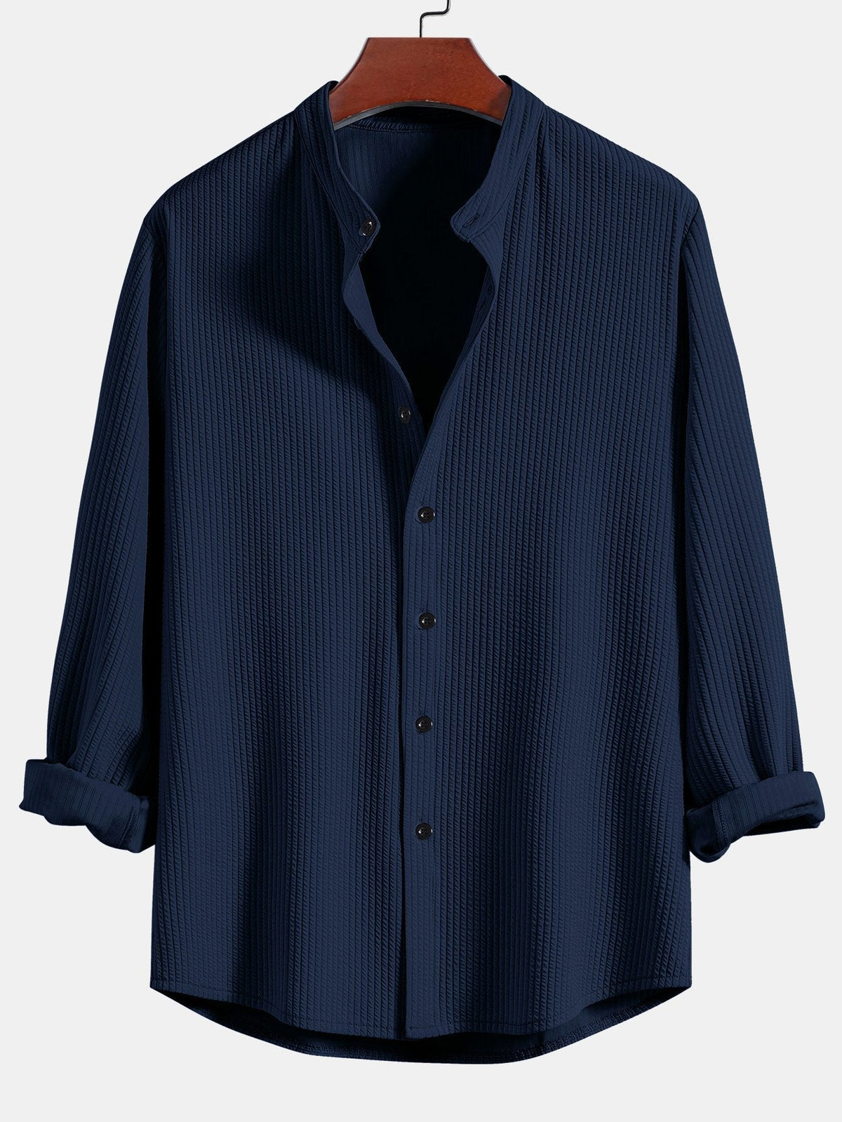 Chemise à manches longues Muscle Fit en tissu bouclé Marco™