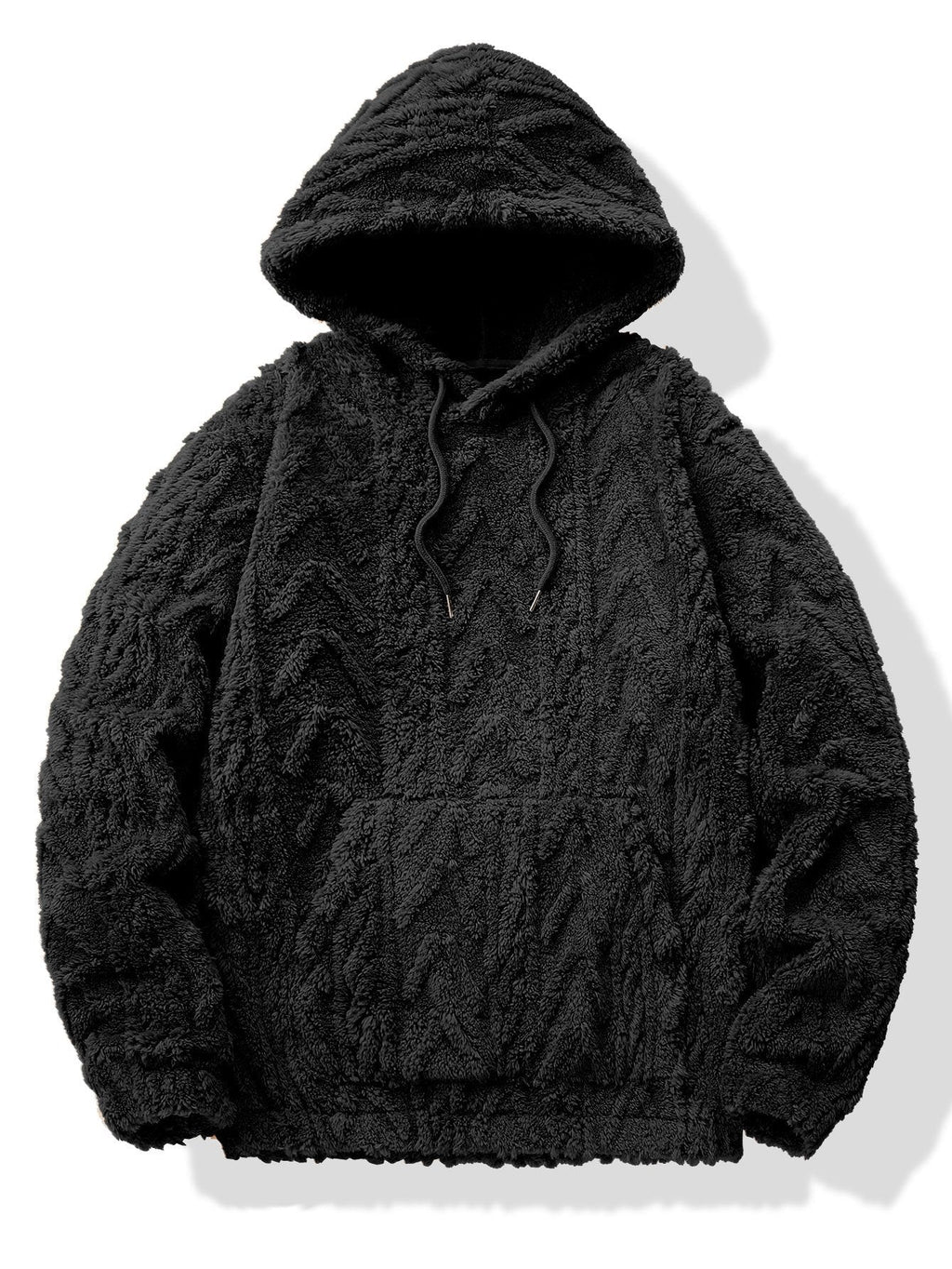 Sweat à capuche en polyester jacquard géométrique™