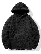 Sweat à capuche en polyester jacquard géométrique™