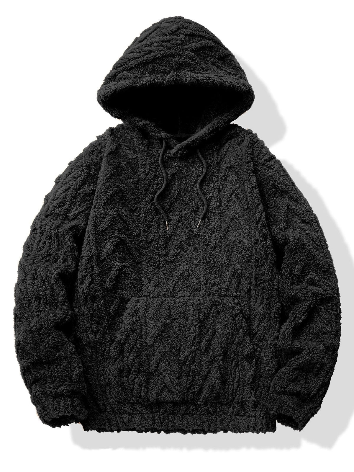 Sweat à capuche en polyester jacquard géométrique™