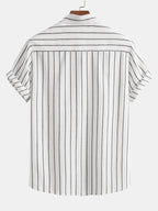 Chemise rayée en mélange coton Hugo™