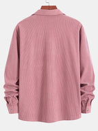 Chemise en velours côtelé col cubain Marco™