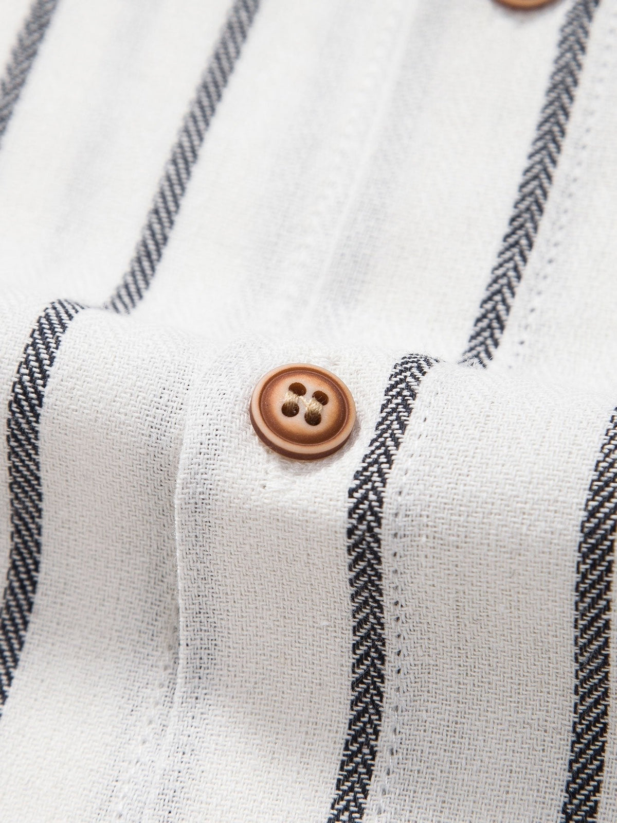 Chemise rayée en coton mélangé et short en lin Hugo™