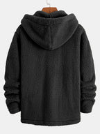 Manteau à capuche en polaire teddy Hugo™