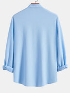 Chemise à manches longues Muscle Fit en tissu bouclé Marco™