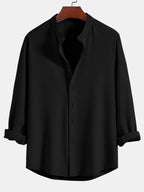 Chemise à manches longues Muscle Fit en tissu bouclé Marco™